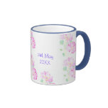 Customizable Wedding Mug , Romantic Pink Roses