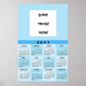 CUSTOMIZE ! 2011 CALENDAR posters