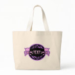 Customize Pastel Skulls and Flames , <TEXT> Bag