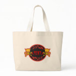 Customize Skulls and Flames Design, <TEXT> Bags