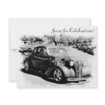 Customizeable Antique Car Retirement Party Invite invitations