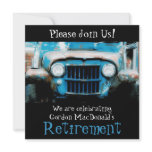 Customizeable Antique Car Retirement Party Invite