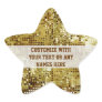 Customized Gold Sequins Star Sticker