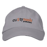 Custy Noob productions hat embroidered hats