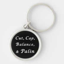 Cut, Cap, Balance, & Palin Keychain