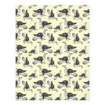 Cut Crazy Bird Pattern - Bird Watcher's Funny Custom Invitation