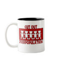 Cut Out Overpopulation! Cats mugs