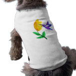 Cut Paper Hummingbird & Flower pet clothing