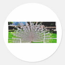 cut picture round sticker