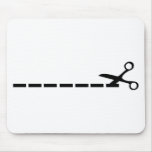 cut scissors icon mousepads