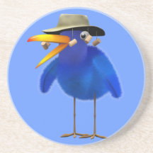 Cute 3d Australian Bird (editable) Drink Coaster