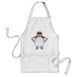 Cute 3d Penguin Spectacles (editable) Aprons