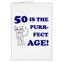 Cute 50th Birthday Present Greeting Cards