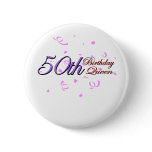 Cute, "50th Birthday Queen" design