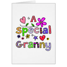 Cute A Special Granny Greeting Text Expression Greeting Cards