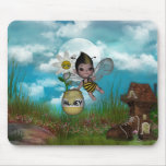 Cute Adorable Baby Bumble Bee Honey mousepads