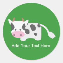 Cute & Adorable Cow Stickers