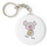 cute adorable mouse with chocolate cookies keychains