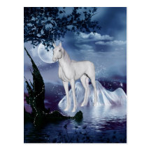Cute Adorable Mystical Unicorn Post Cards