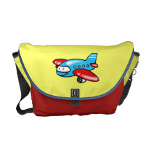 cute aeroplane courier bag