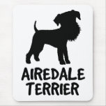 Cute Airedale Terrier Mouse Pads