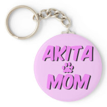 Cute Akita Keychain