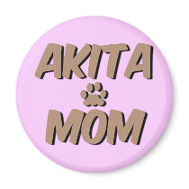 Cute Akita Refrigerator Magnets