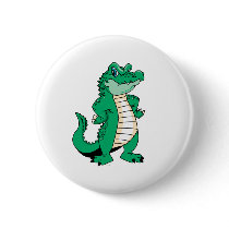 Cute Alligator  Pinback Button