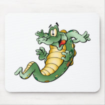 Cute Alligator Cartoon Mousepad
