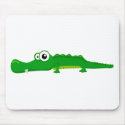 Cute alligator mousepads