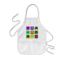 Cute and Colourful Skulls Aprons