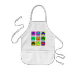 Cute and Colourful Skulls aprons