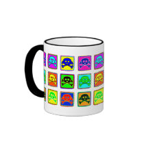 Cute and Colourful Skulls Mug