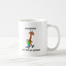 Cute and funny marathon coffee mugs