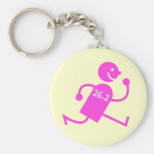 Cute and funny marathon keychain