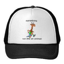 Cute and funny marathon mesh hats