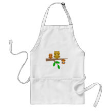 cute and funny owls aprons