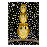 cute and funny owls greeting cards