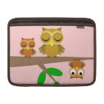 cute and funny owls MacBook air sleeve