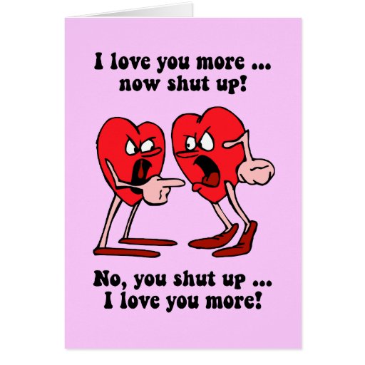 Cute and funny Valentine's Day Greeting Card
