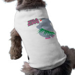 cute and silly luau hula hippo pet clothing