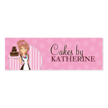 Cute and Sweet Bakery Packaging Labels Business Card Template
