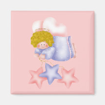 Cute Angel Star 1 Fridge Magnets