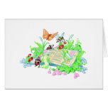 Cute Animals Reading Book Greeting Card