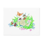 Cute Animals Reading Book Postcard