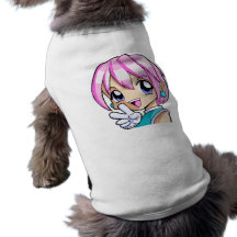 Cute Anime Girl Dog Tshirt