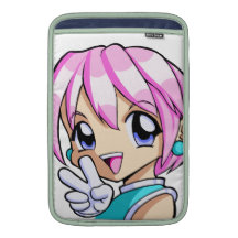 Cute Anime Girl Sleeves For MacBook Air