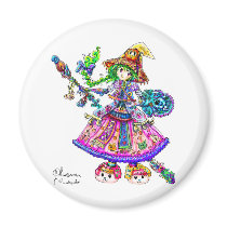 Cute Anime Witch Kawaii Halloween Magic Spell