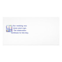 Cute, "Anniversary" quote design Photo Greeting Card
