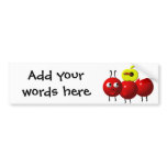 Cute ant with apple bumper stickers
